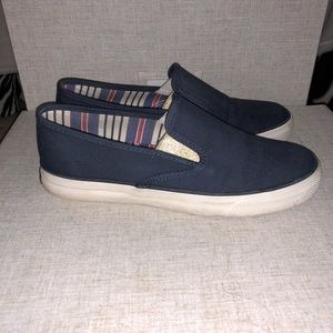 Sperry shoes with gold detail